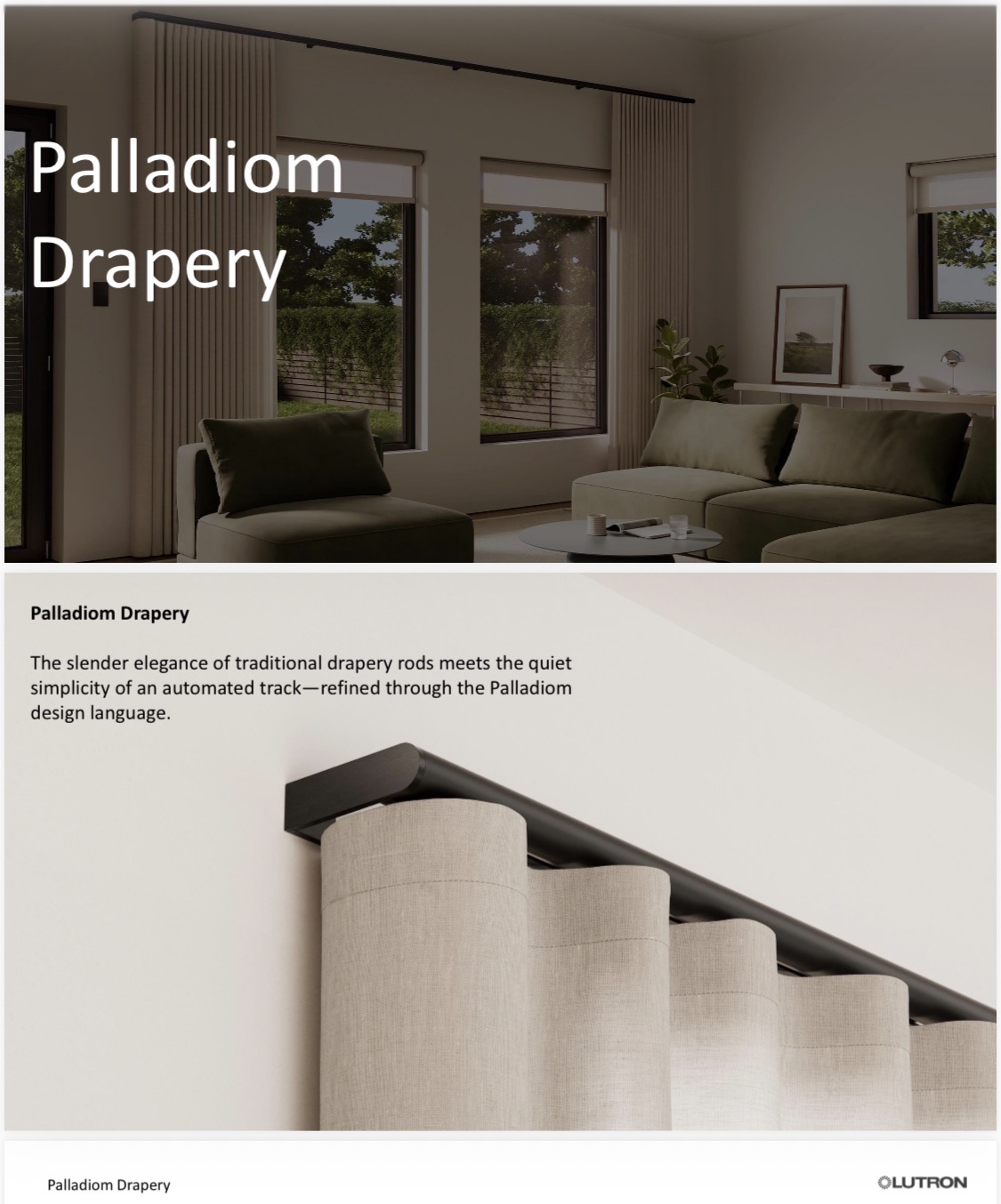 Lutron Palladiom Drapery