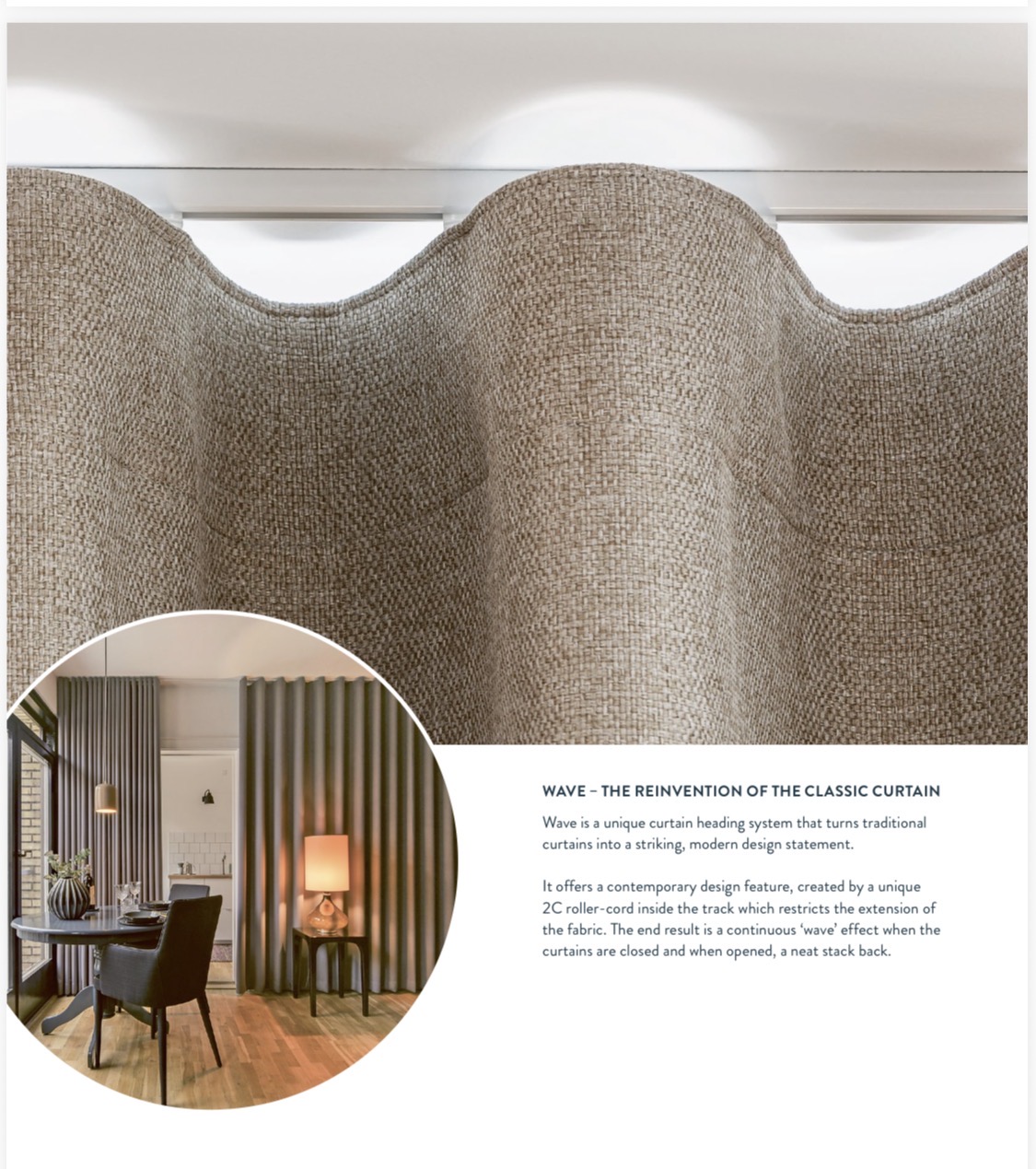 Wave curtain design